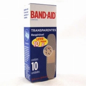 Band-aid Johnsons e Johnsons Transparentes Com 10 Unidades