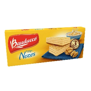 Biscoito Wafer BAUDUCCO sabor Nozes 140g