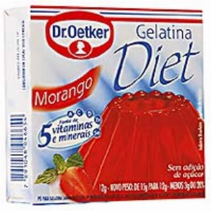 Gelatina em Pó DR. OETKER Diet Sabor Morango 12g
