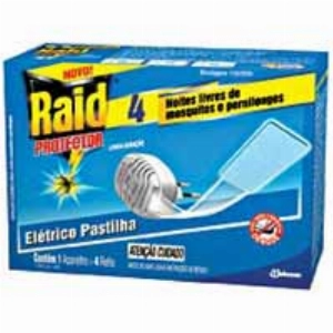 Inseticida Elétrico RAID Aparelho + Refil 4und