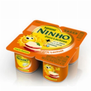 Iogurte NESTLÉ Ninho Zero Lactose com Polpa de Morango Bandeja 360g