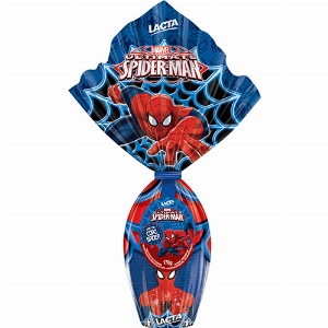 Ovo de Páscoa LACTA Spiderman Ao Leite com Copo Homem Aranha Azul 170g -  Marabá, Pará - Carrinho da Economia