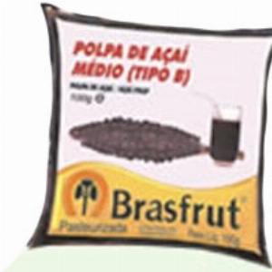 Polpa de Fruta Congelada BRASFRUT Integral Açaí Médio (Tipo B ) 100g